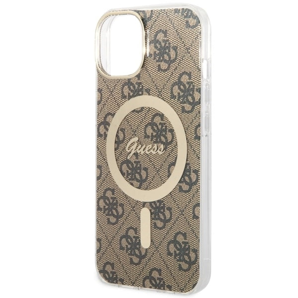 Guess GUHMP14MH4STW iPhone 14 Plus brown hardcase 4G MagSafe