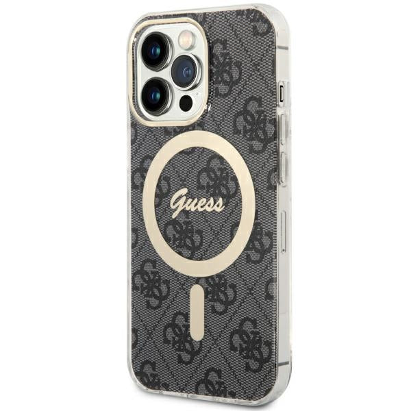 Guess GUHMP13LH4STK iPhone 13 Pro black hardcase 4G MagSafe