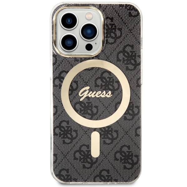 Guess GUHMP13LH4STK iPhone 13 Pro black hardcase 4G MagSafe