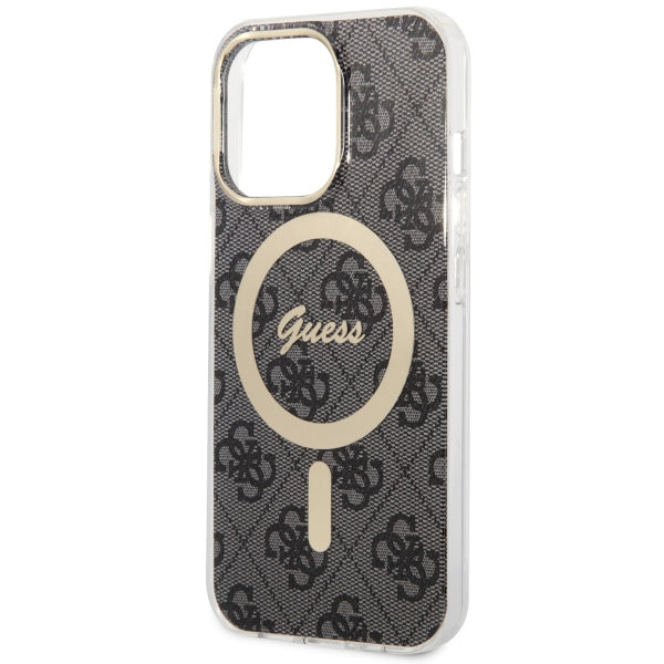 Guess GUHMP13LH4STK iPhone 13 Pro black hardcase 4G MagSafe