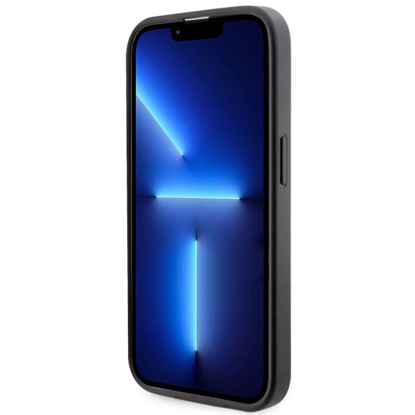 Guess GUHMP14XP4RPSK iPhone 14 Pro Max black hardcase 4G Printed Stripes MagSafe