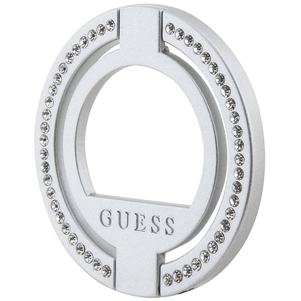 Guess MagSafe Ring stand GUMRSALDGS silver Rhinestone