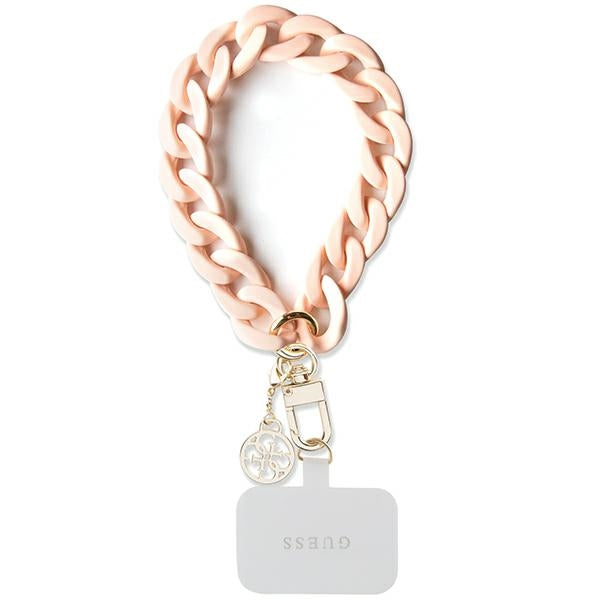 Guess GUOUCBMC4MP Universal Big Hand Strap pink Acrylic 4G Charm