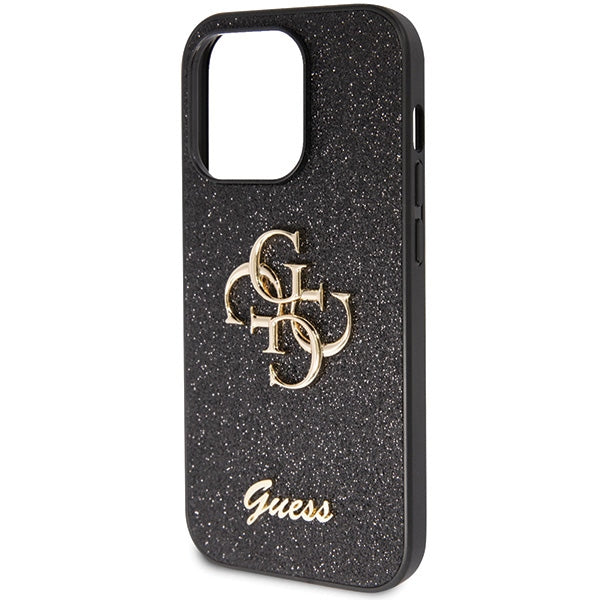 GUESS GUHCP14XHG4SGK Hardcase FIXED GLITTER BIG 4G Black iPhone 14 Pro Max