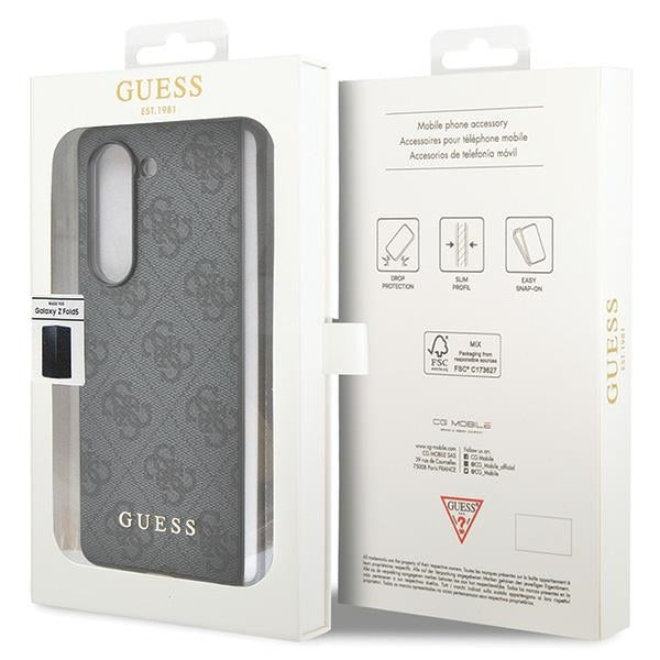 Guess GUHCZFD5GF4GGR F946 Z Fold5 grey hardcase 4G Charms Collection