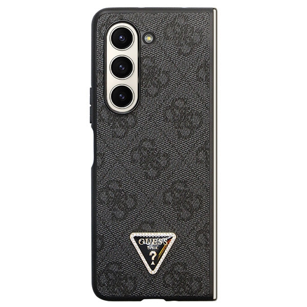 Guess GUHCZFD5P4TDPK Galaxy F946 Z Fold5 black hardcase Leather 4G Diamond Triangle