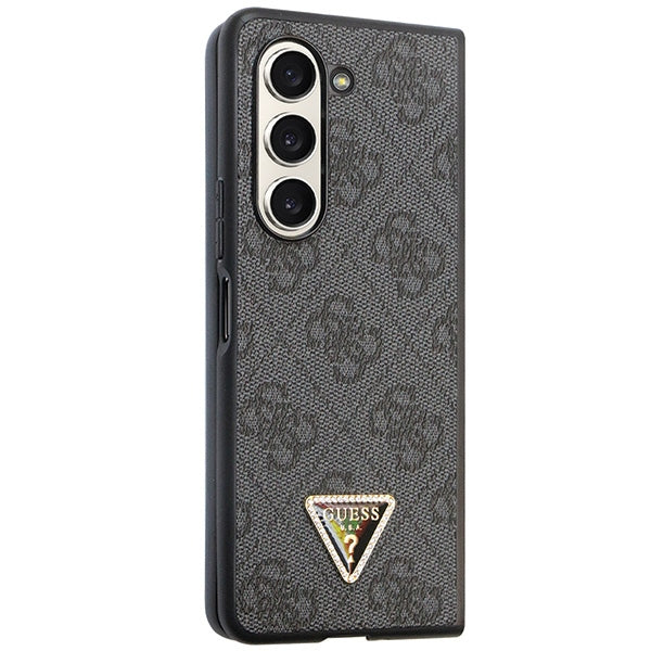 Guess GUHCZFD5P4TDPK Galaxy F946 Z Fold5 black hardcase Leather 4G Diamond Triangle