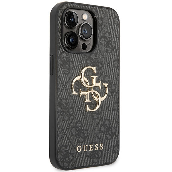 Guess GUHCP13L4GMGGR iPhone 13 Pro Grey hardcase 4G Big Metal Logo