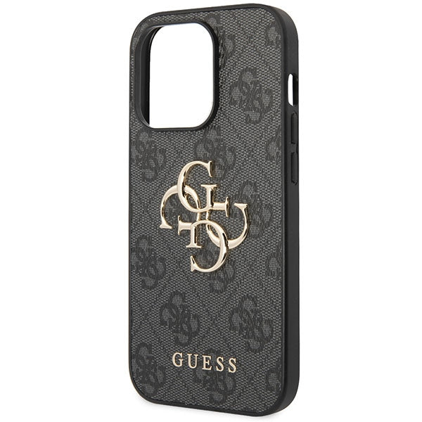 Guess GUHCP13L4GMGGR iPhone 13 Pro Grey hardcase 4G Big Metal Logo