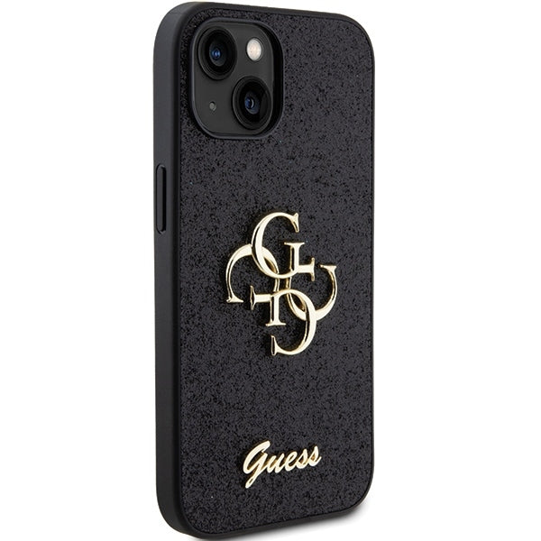 GUESS GUHCP15SHG4SGK HC FIXED GLITTER BIG 4G BLACK iPhone 15 / 14 / 13