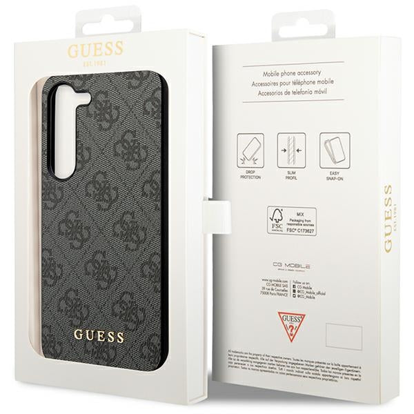 Guess GUHCS24SGF4GGR S24 S921 Black hardcase 4G Charms Collection