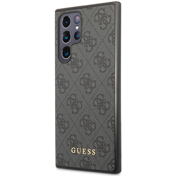 Guess GUHCS24LG4GFGR S24 Ultra S928 black hardcase 4G Metal Gold Logo