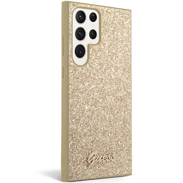 Guess GUHCS24LHGGSHD S24 Ultra S928 Gold hardcase Glitter Script