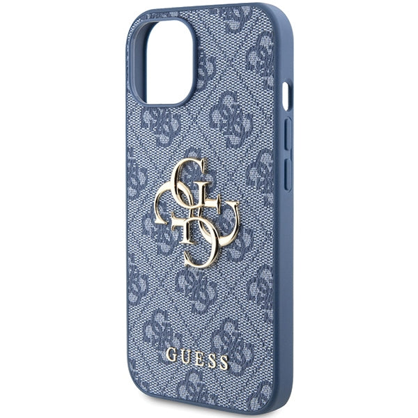 Guess GUHCP15S4GMGBL iPhone 15 / 14 / 13 blue hardcase 4G Big Metal Logo