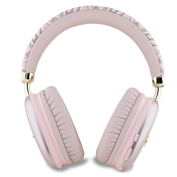 Guess Bluetooth on-ear headphones GUBHK1GCTCSP Pink Metallic Script Logo