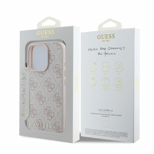 Guess GUHCP16XG4GFPI iPhone 16 Pro Max pink hardcase 4G Classic