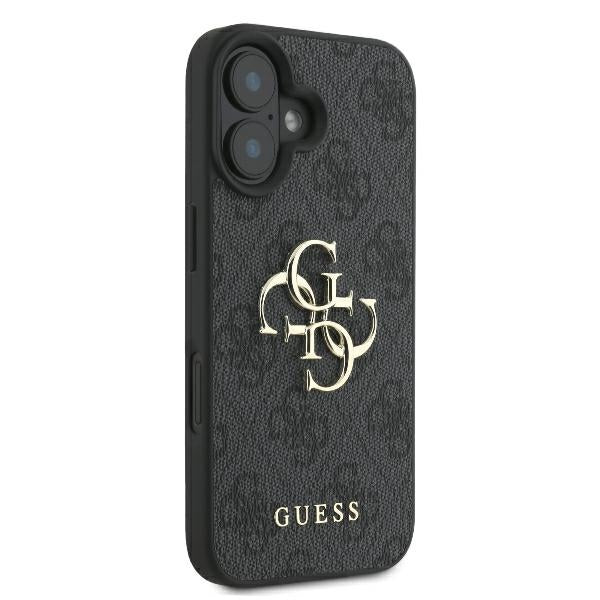 Guess GUHCP16S4GMGGR iPhone 16 black hardcase 4G Big Logo