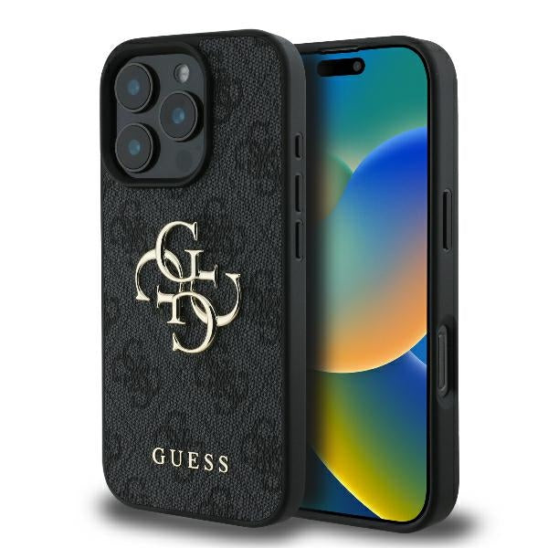 Guess Hardcase 4G PU Big Logo Black
 iPhone 16 Pro Max