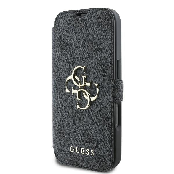 Guess GUBKP16X4GMGGR iPhone 16 Pro Max black book 4G Metal Logo