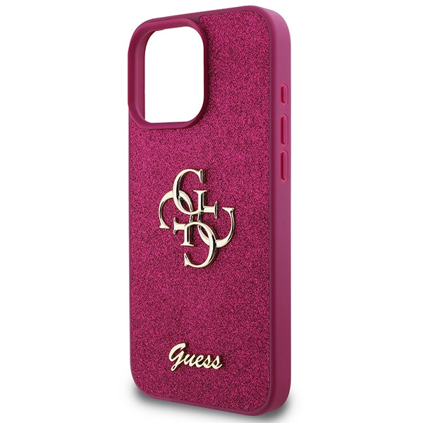 Guess GUHCP16LHG4SGU Hardcase Fixed Glitter Big 4G Purple for iPhone 16 Pro