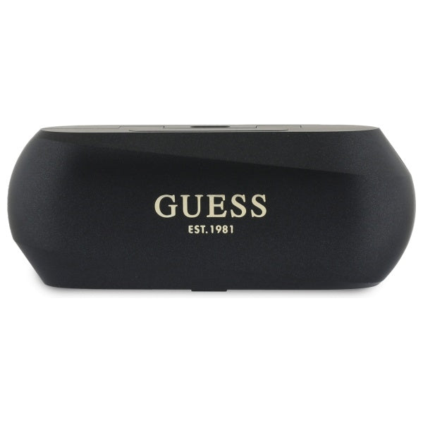 Guess Bluetooth headphones GUTWSC2MCDSK TWS + docking station black Elongated Metalic Printed Logo