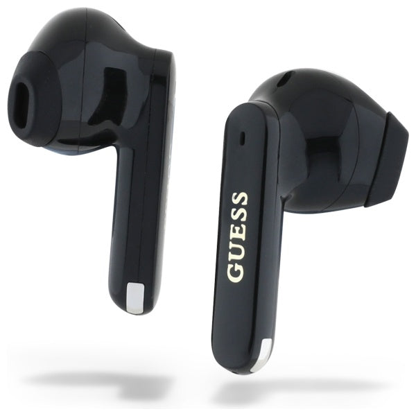 Guess Bluetooth headphones GUTWSC2MCDSK TWS + docking station black Elongated Metalic Printed Logo