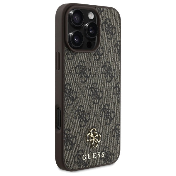 Guess GUHMP16XP4SM4MW iPhone 16 Pro Max brown hardcase 4G Small Classic MagSafe