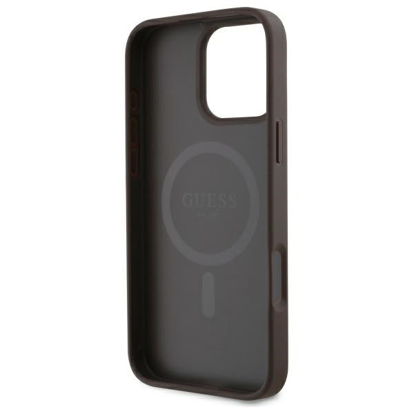 Guess GUHMP16XP4SM4MW iPhone 16 Pro Max brown hardcase 4G Small Classic MagSafe