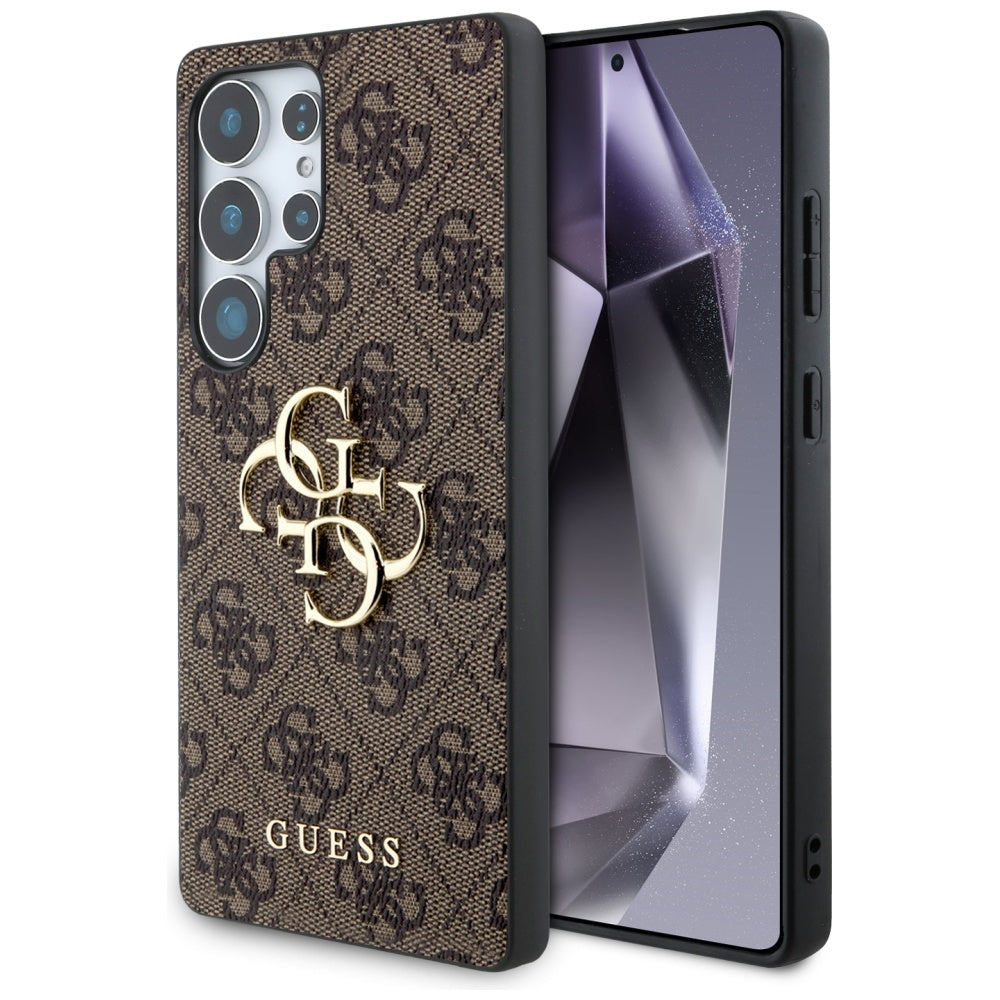 Guess GUHCS25L4GMGBR Galaxy S25 Ultra Brown hardcase 4G Big Metal Logo