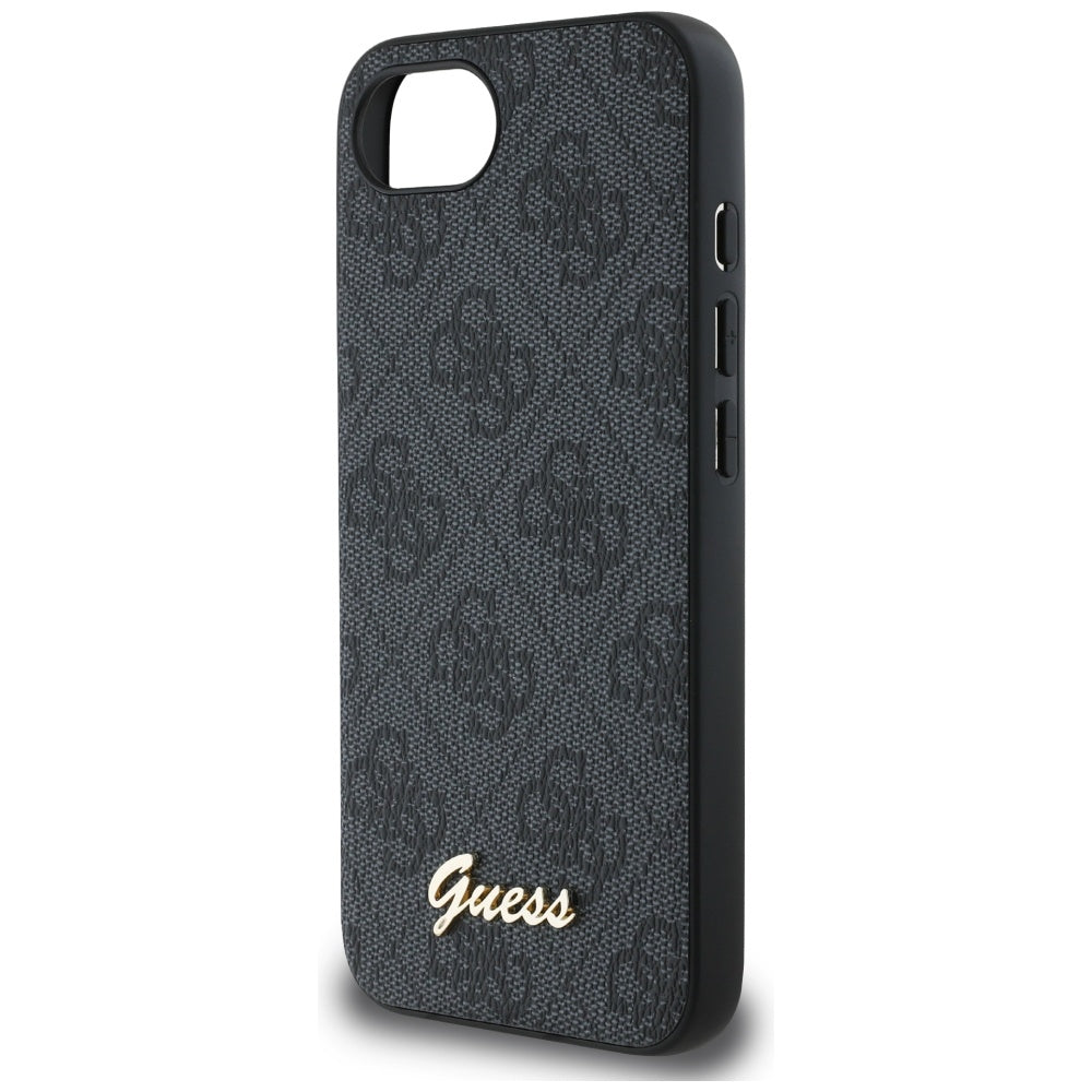 Guess GUHMPSE4HG4SHK iPhone 16e black hardcase 4G Script Logo MagSafe