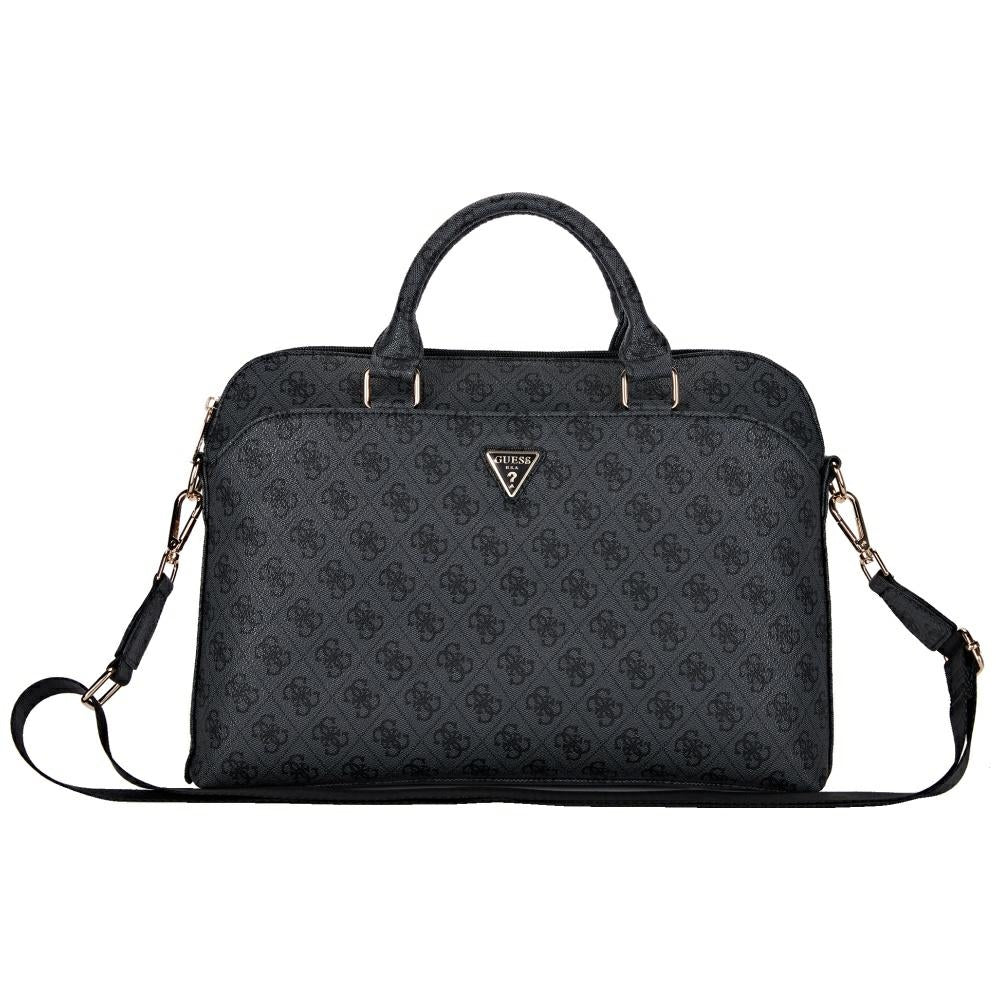 Guess  COMP. Bag 4G Zipper Pocket and Triangle Logo Black 15