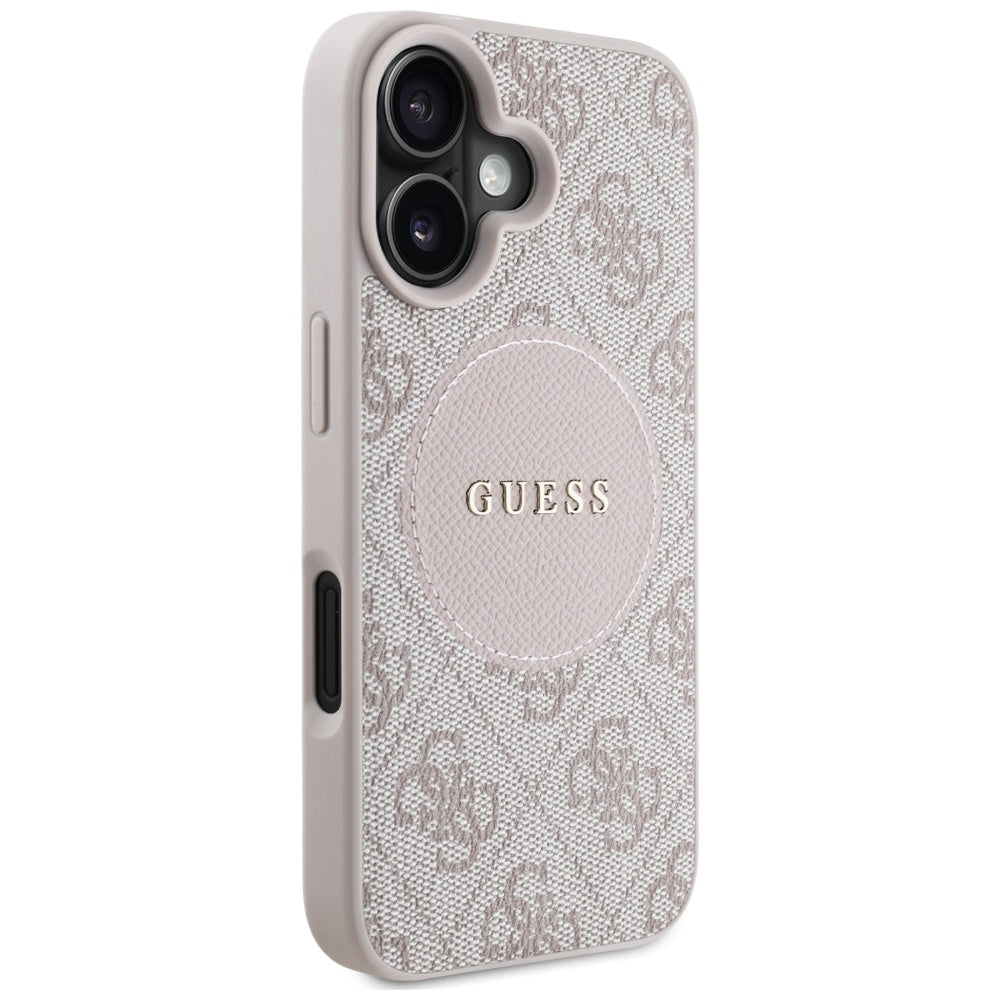Guess GUHMP16SP4PGRSGP 4G Circle Classic Logo MagSafe for iPhone 16 pink
