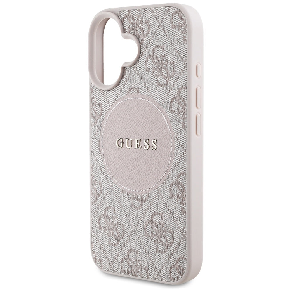 Guess GUHMP16SP4PGRSGP 4G Circle Classic Logo MagSafe for iPhone 16 pink