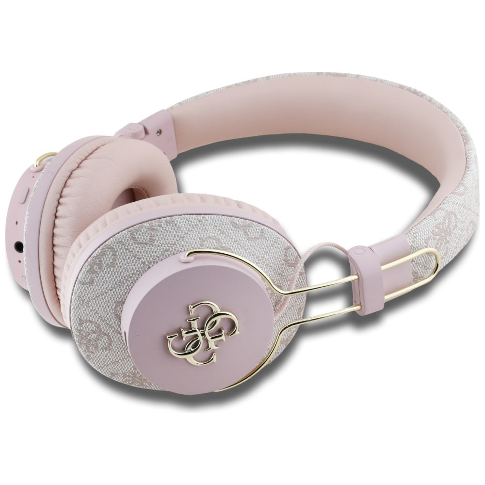 Guess Headphones Guess Bluetooth ENC Metal 4G Logo pink