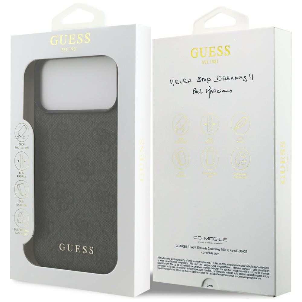 GUESS GUHCP17XG4GFGR 4G Classic case for iPhone 17 Pro Max black