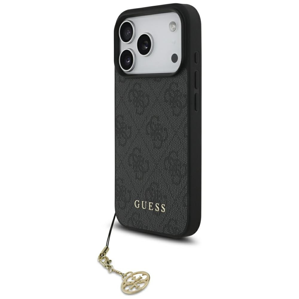 Guess GUHMP17LGF4GCK 4G Charms Collection MagSafe case for iPhone 17 Pro Black