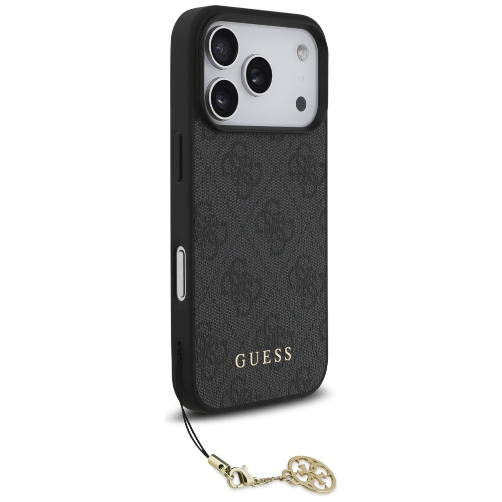 Guess GUHMP17XGF4GCK 4G Charms Collection MagSafe case for iPhone 17 Pro Max Black