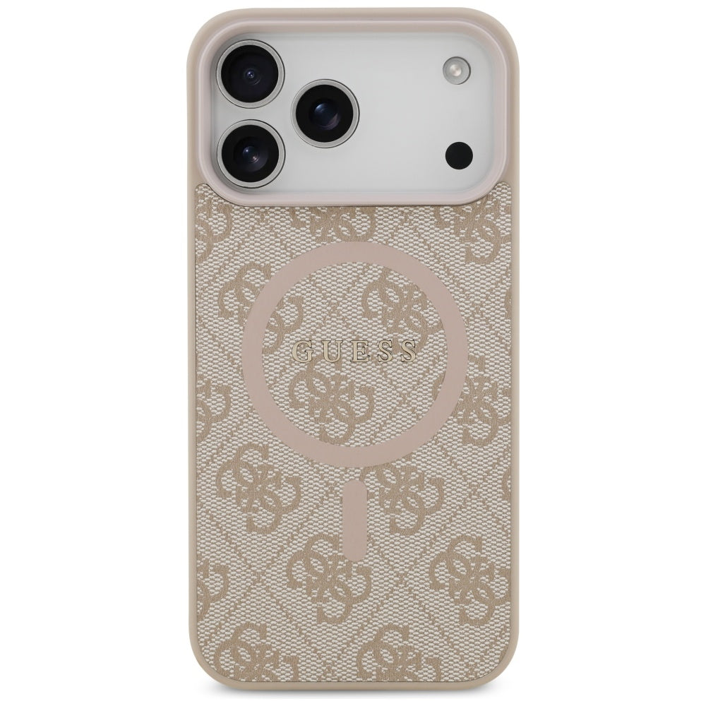 Guess GUHMP17XG4GFRP 4G Ring Classic Logo MagSafe for iPhone 17 Pro Max pink