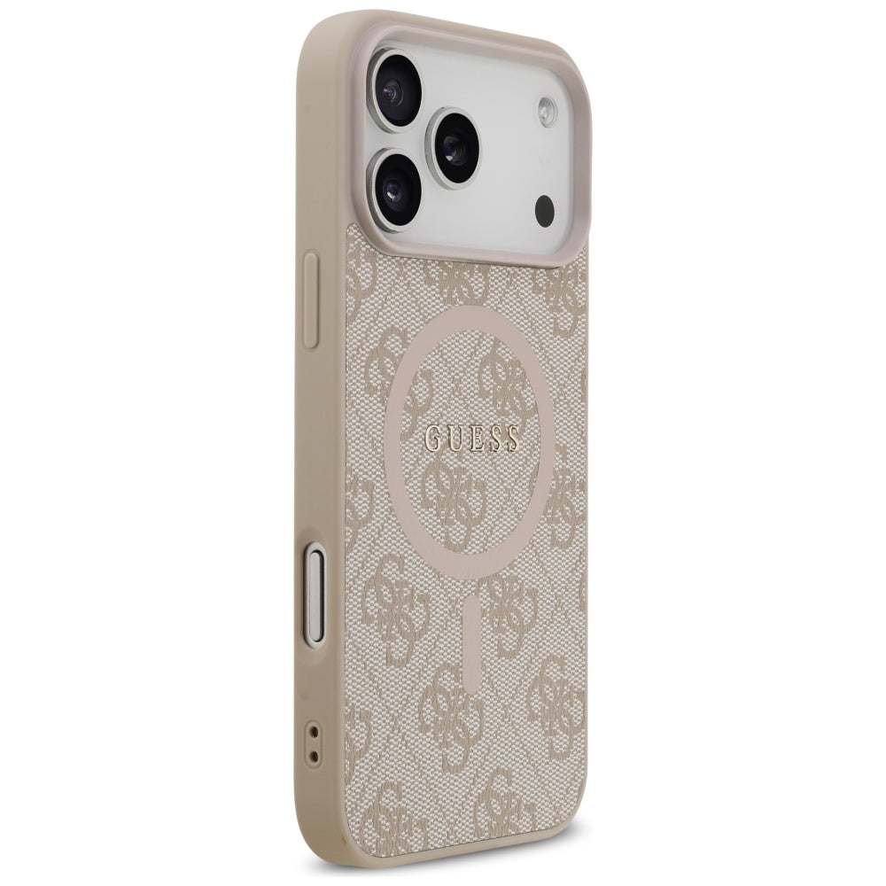 Guess GUHMP17XG4GFRP 4G Ring Classic Logo MagSafe for iPhone 17 Pro Max pink