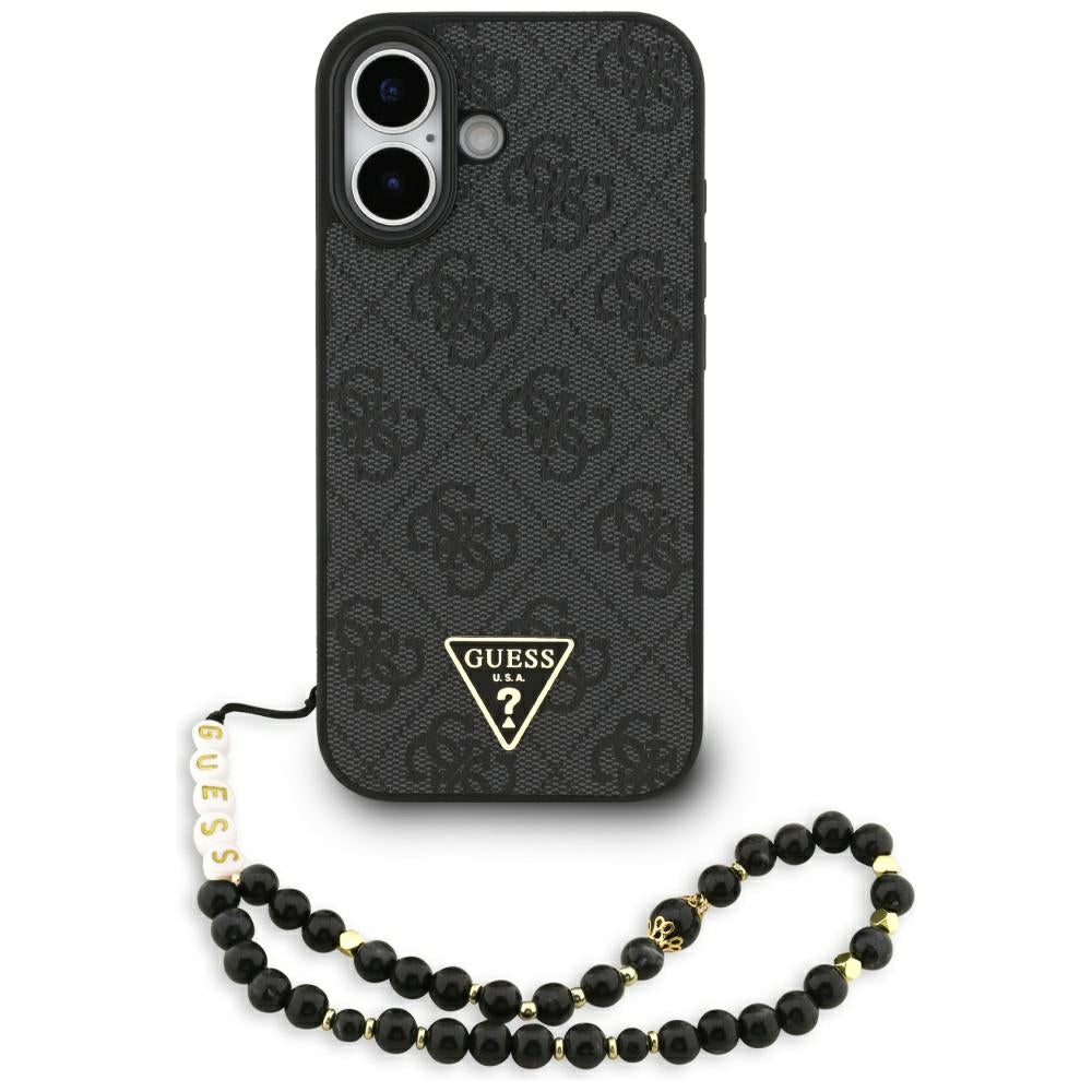 Guess GUHMP17SP4TSDPPSK 4G Strap Triangle Logo MagSafe for iPhone 17 black
