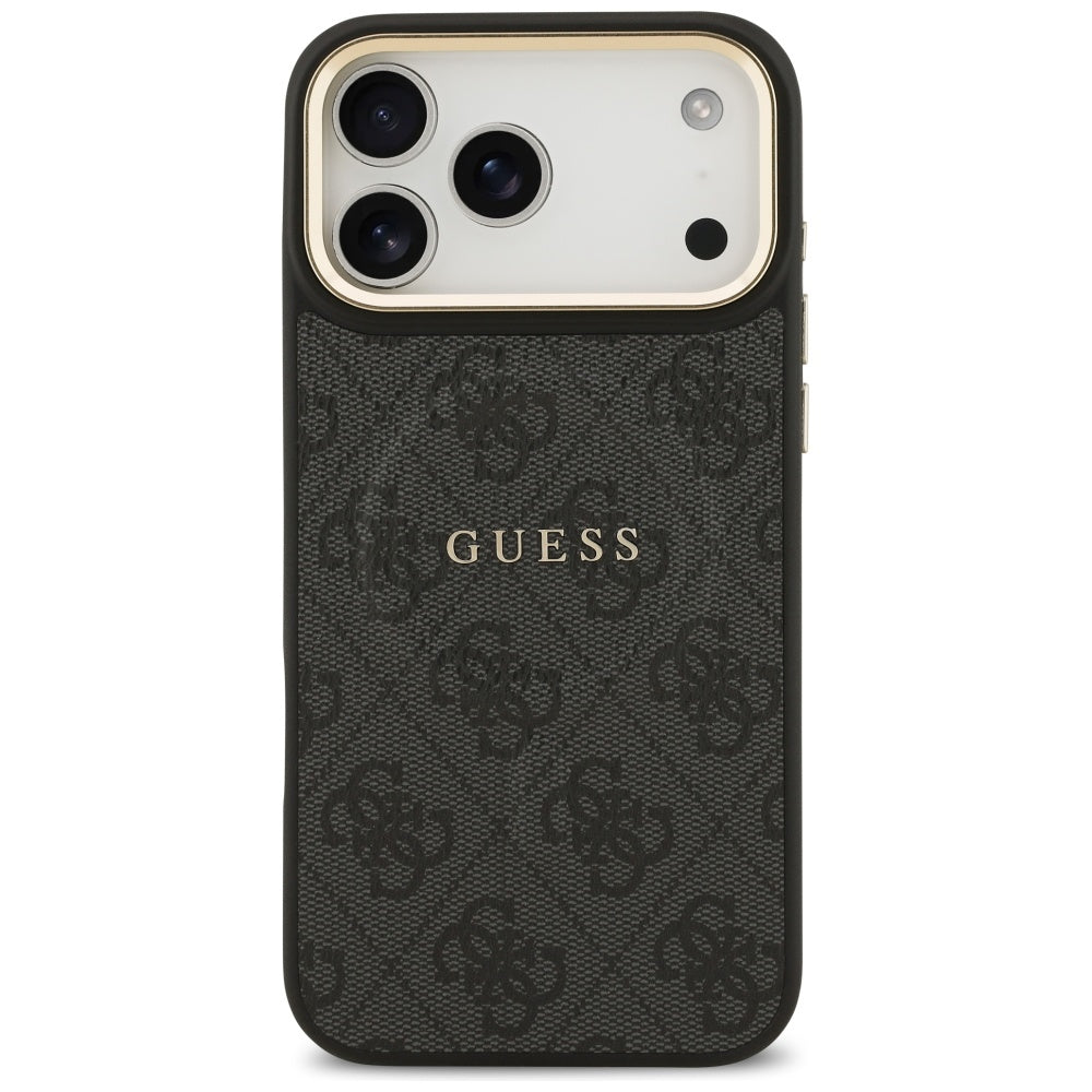 Guess GUHMP17XP4MSEGCK 4G PU Classic Logo MagSafe for iPhone 17 Pro Max Black