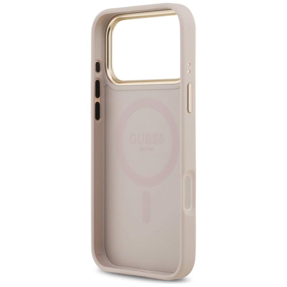 Guess GUHMP17XP4MSEGCP 4G PU Classic Logo MagSafe for iPhone 17 Pro Max pink