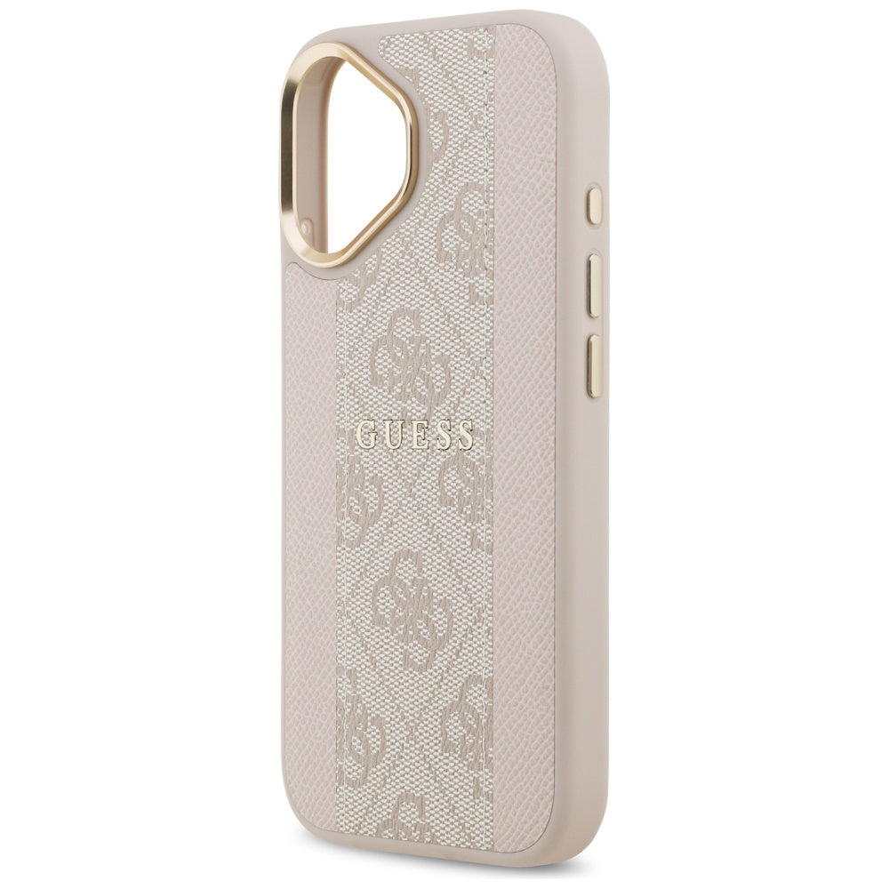 GUESS GUHMP17SPG4SEMCP HardCase MagSafe PU W/ 4G PU Stripe Pink iPhone 17