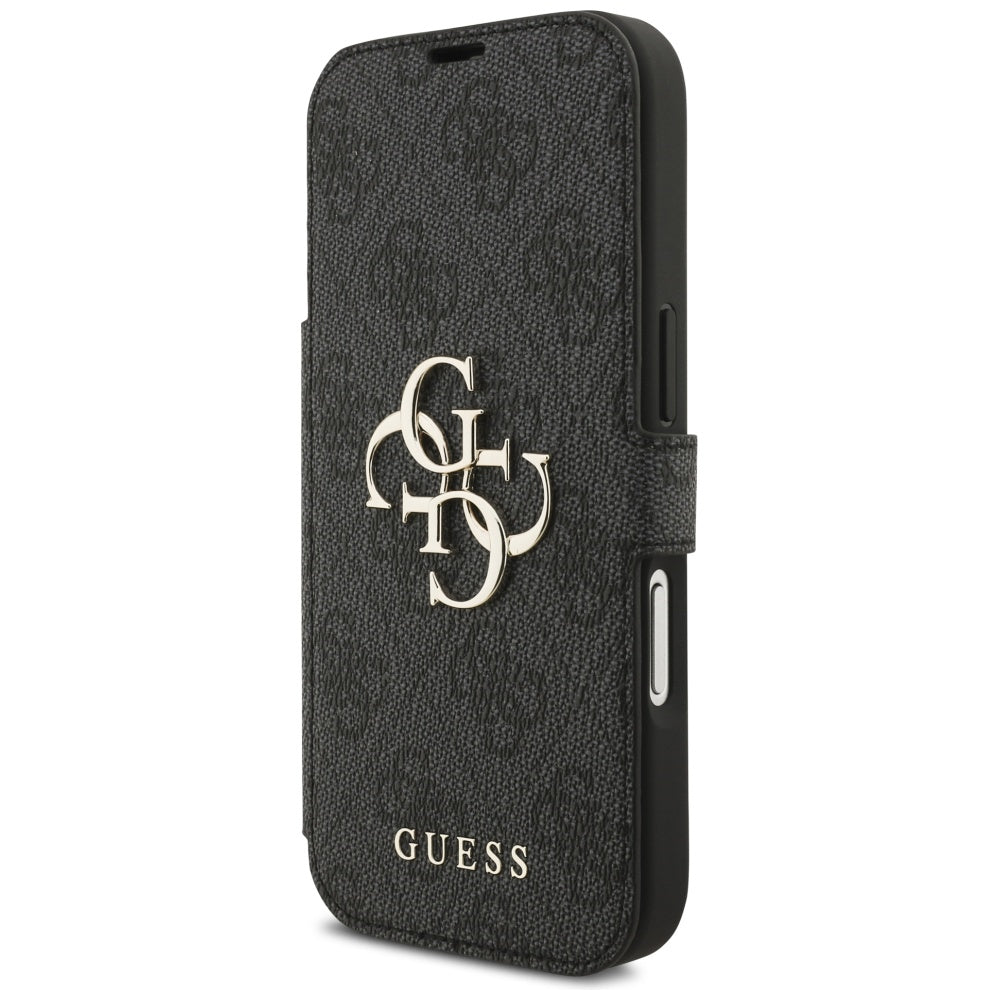 Guess GUBKP17X4GMGGR Bookcase 4G Metal Logo for iPhone 17 Pro Max Black