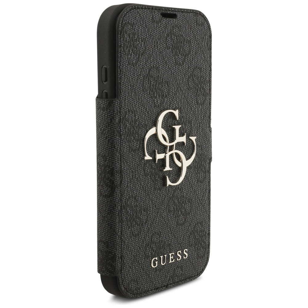 Guess GUBKP17X4GMGGR Bookcase 4G Metal Logo for iPhone 17 Pro Max Black