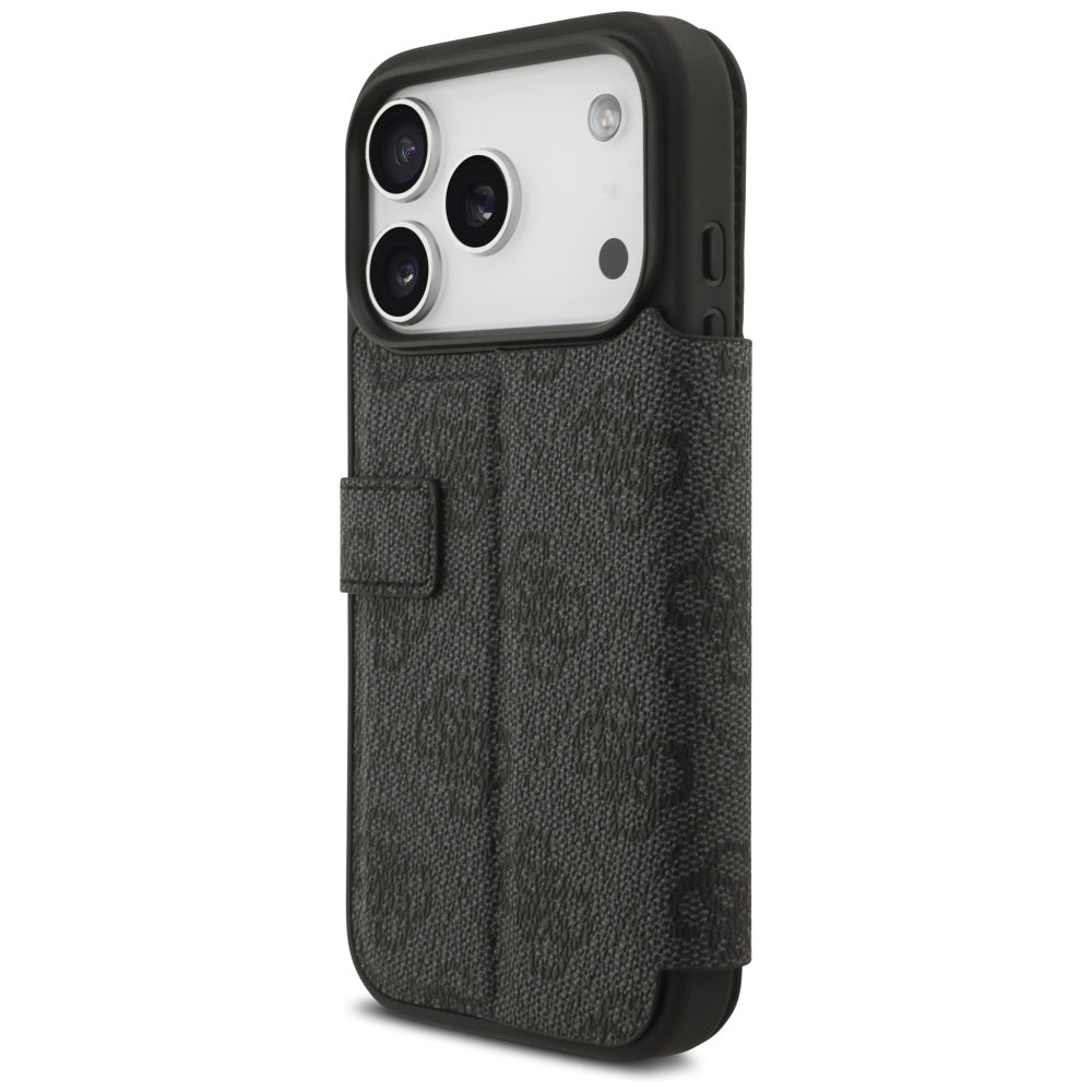 Guess GUBKP17X4GMGGR Bookcase 4G Metal Logo for iPhone 17 Pro Max Black