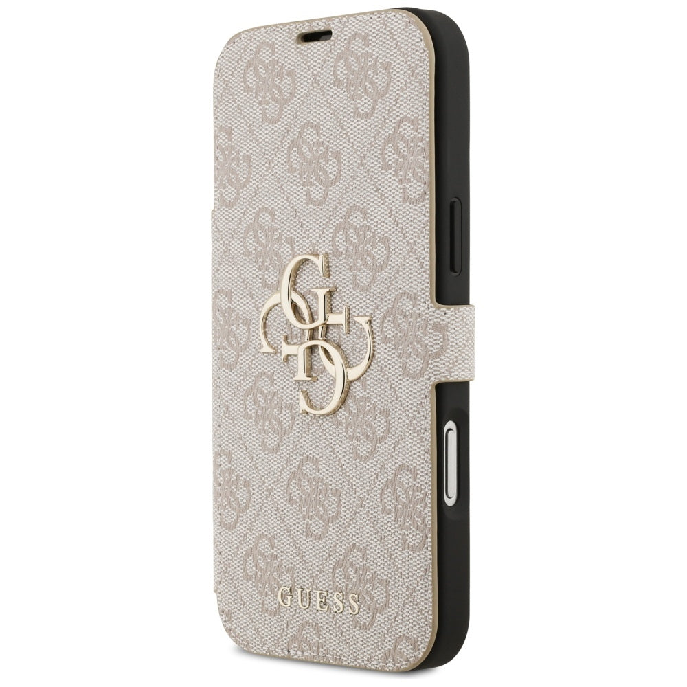 Guess GUBKP17X4GMGPI Bookcase 4G Metal Logo for iPhone 17 Pro Max Pink