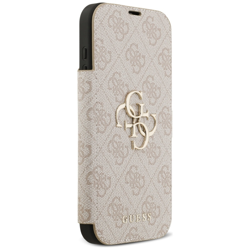 Guess GUBKP17X4GMGPI Bookcase 4G Metal Logo for iPhone 17 Pro Max Pink