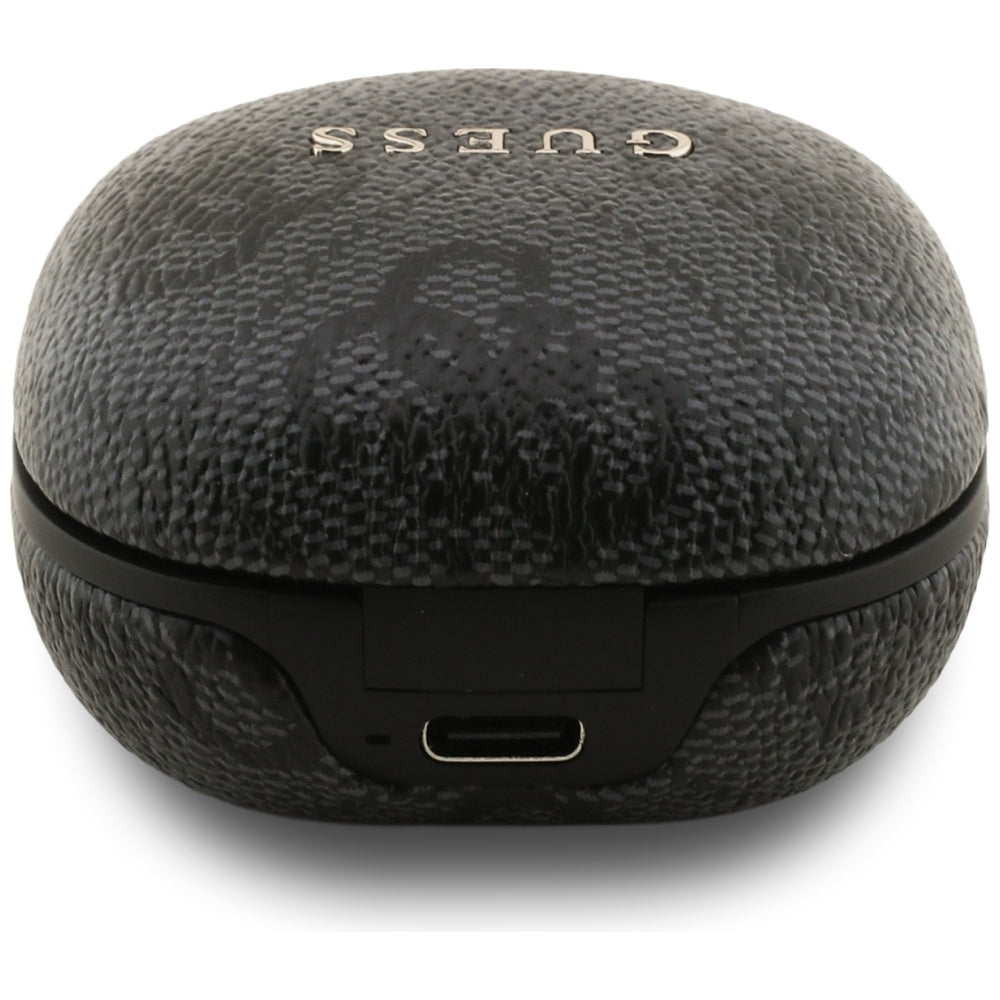 Earphones TWS ENC Guess 4G Classic Metal Logo black