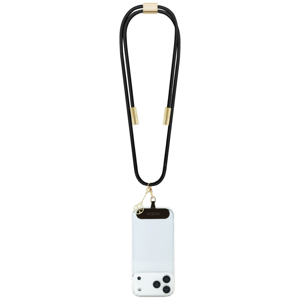Guess CBDY 4G Charm with USB-C/USB-C 150cm Cable black
